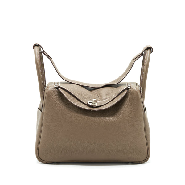 Hermes Lindy 30 Clemence Etoupe SHW Stamp D