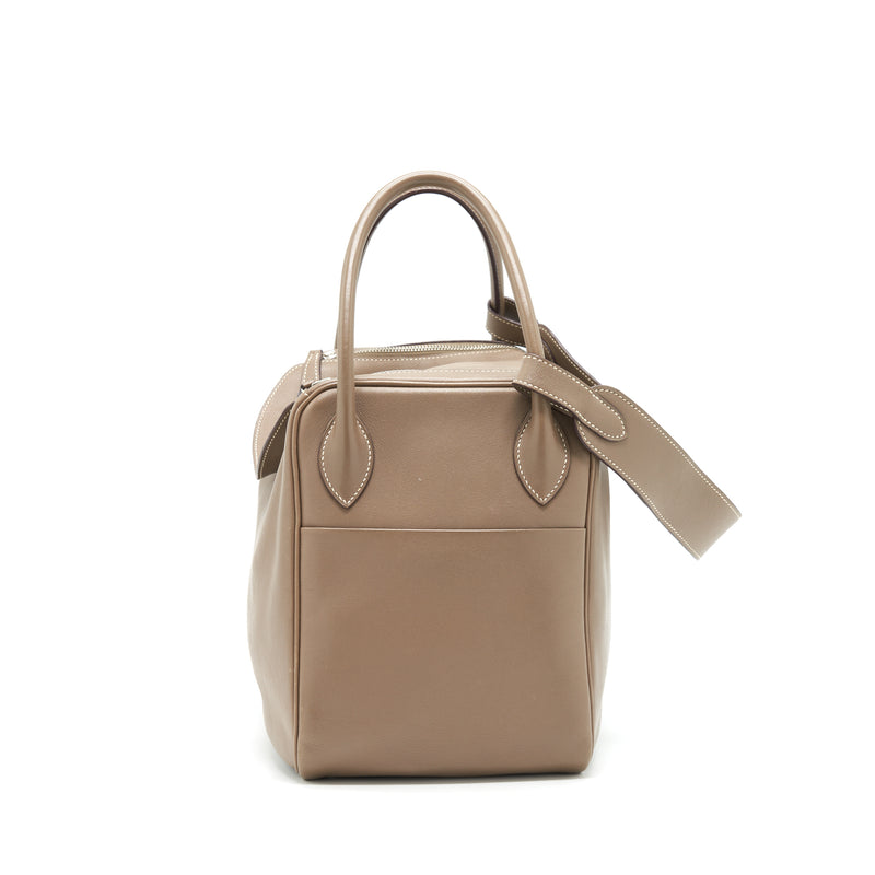 Hermes Lindy 34 Swift Etoupe SHW Stamp Square K