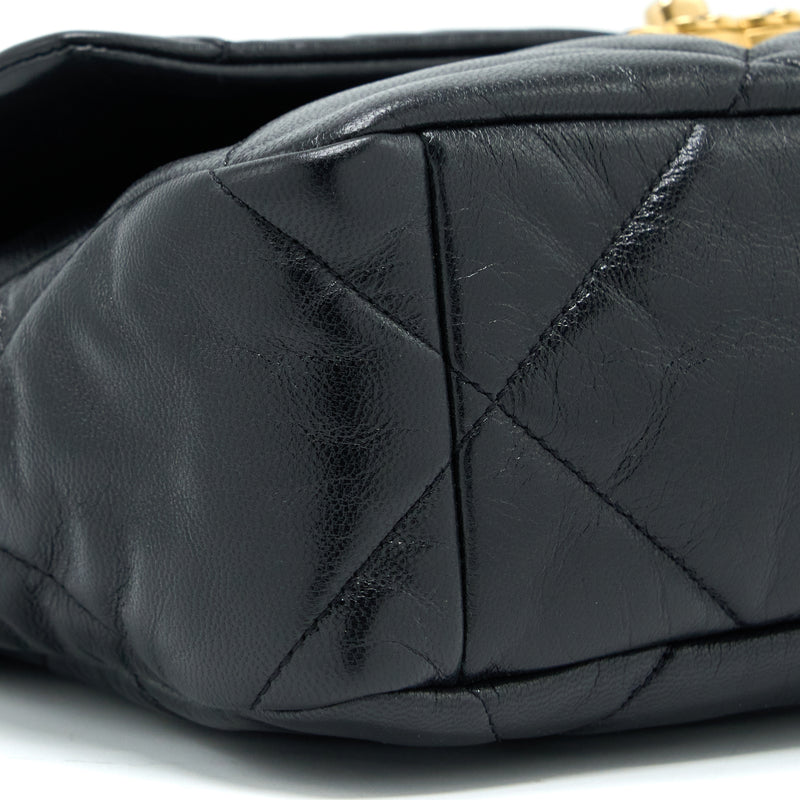 Chanel Medium 19 Bag Goatskin Black Multicolour Hardware