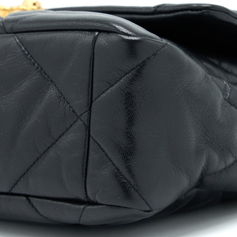 Chanel Medium 19 Bag Goatskin Black Multicolour Hardware