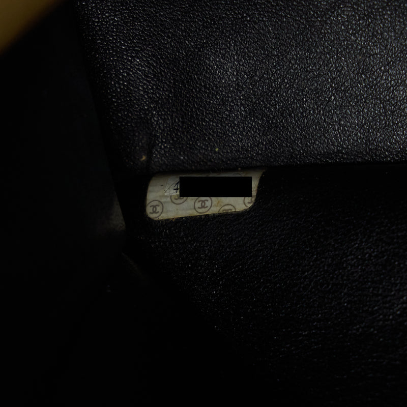 Chanel Vintage CC Timeless Shopping Tote Lambskin Black GHW
