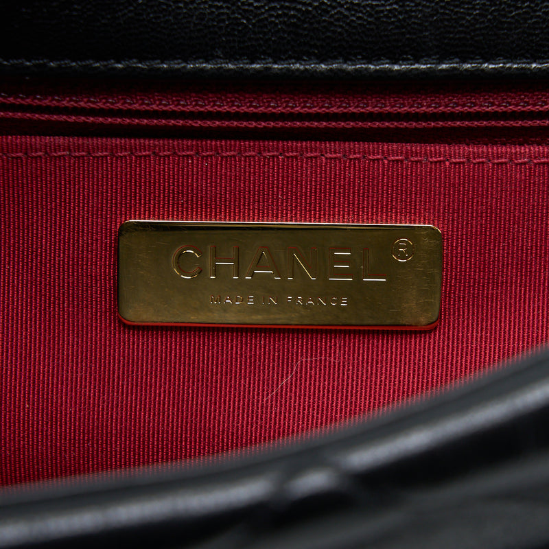 Chanel Medium 19 Bag Goatskin Black Multicolour Hardware