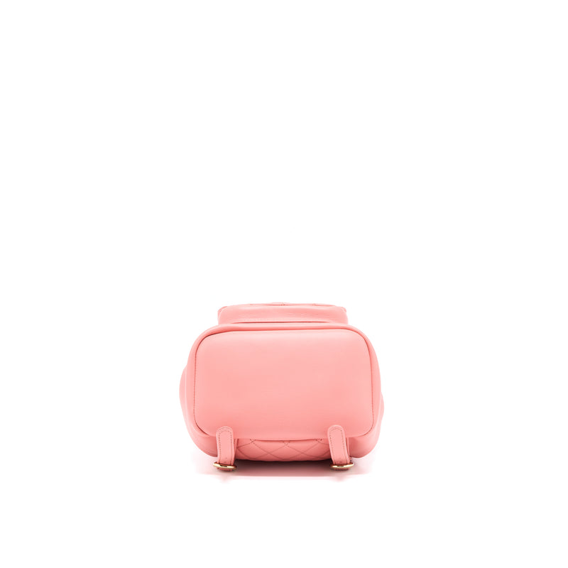 Chanel Duma Mini Backpack Lambskin Pink LGHW(Microchip)