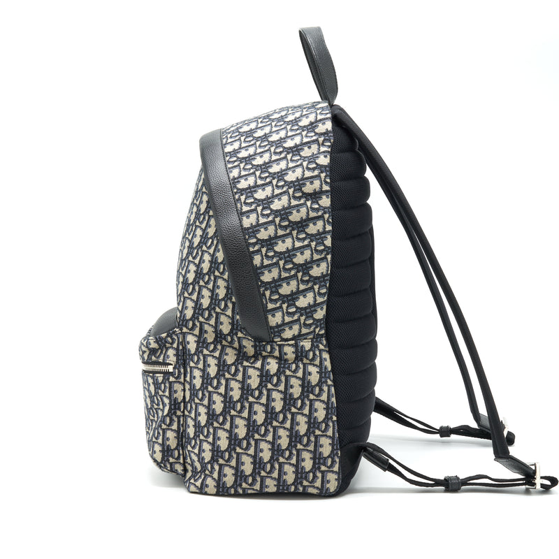 Dior Rider Backpack Beige And Black Dior Oblique Jacquard