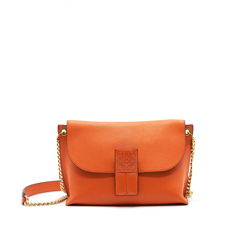 Loewe Crossbody Leather Bag Orange