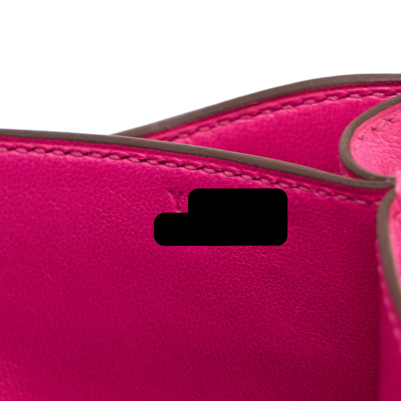 Hermes Constance Mini Ostrich E5 Rose Tyrien SHW Stamp Y