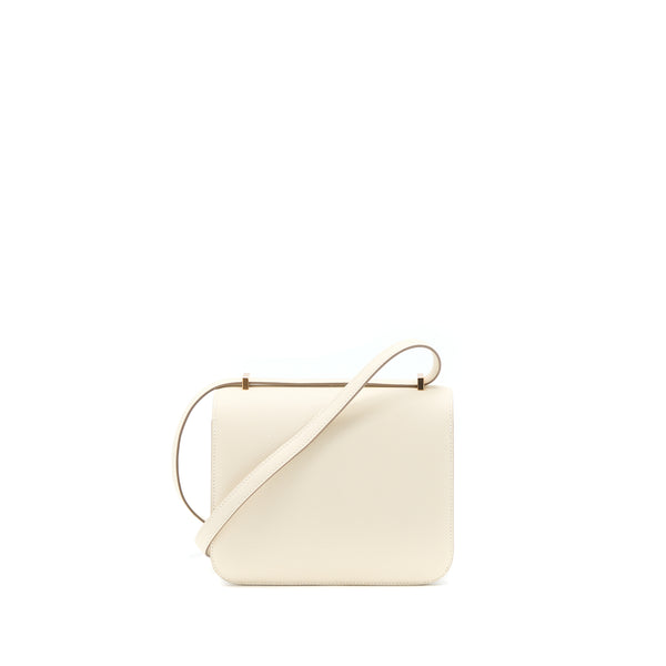 Hermes Mini Constance Epsom Craie RGHW Stamp Y