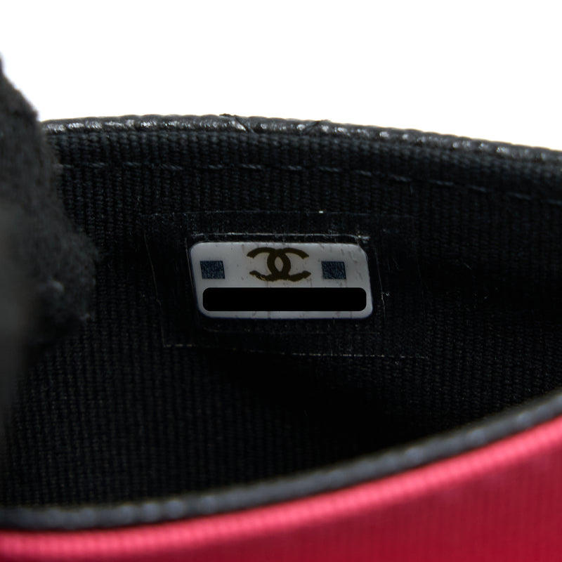 Chanel 23P Detailed Logo Flap Card Holder Caviar Black LGHW (Microchip)