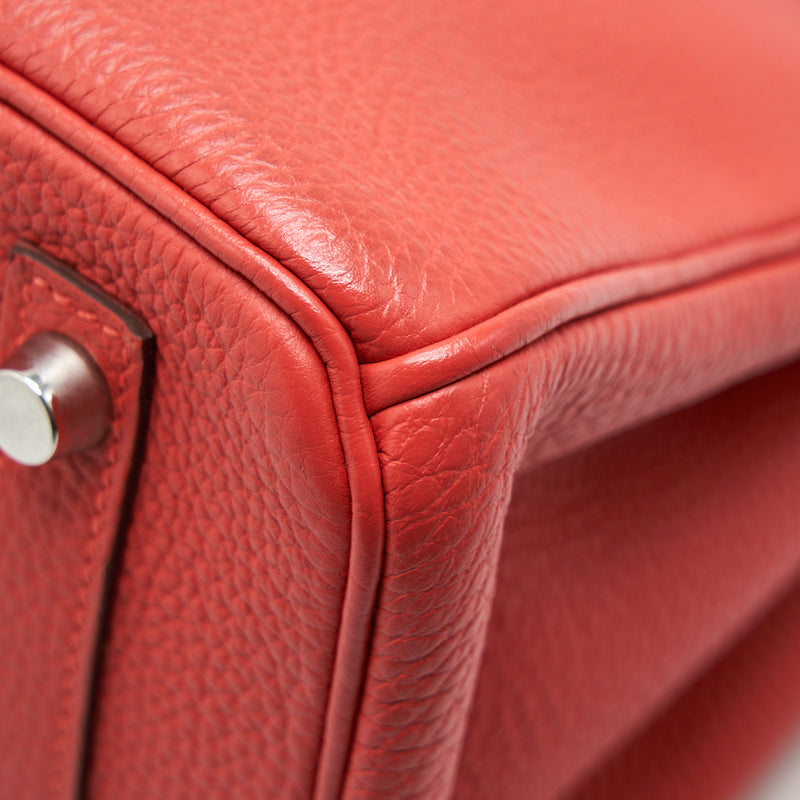 Hermes Birkin 30 Togo A5 Bougainvillier SHW Stamp Square R