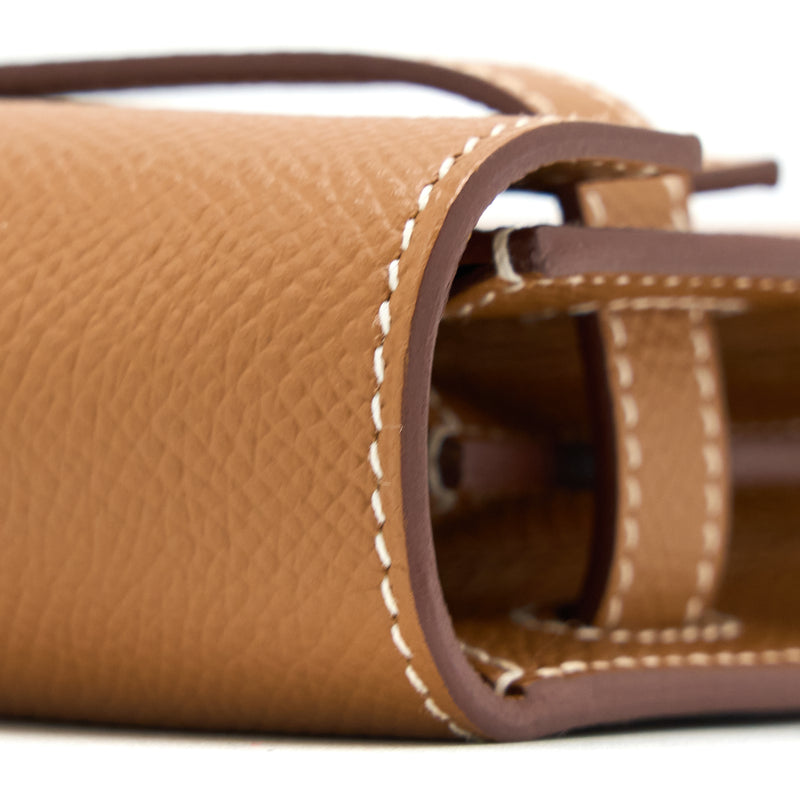 Hermes Kelly To Go Epsom Gold GHW Stamp Z