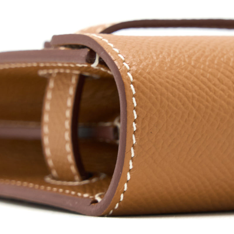 Hermes Kelly To Go Epsom Gold GHW Stamp Z