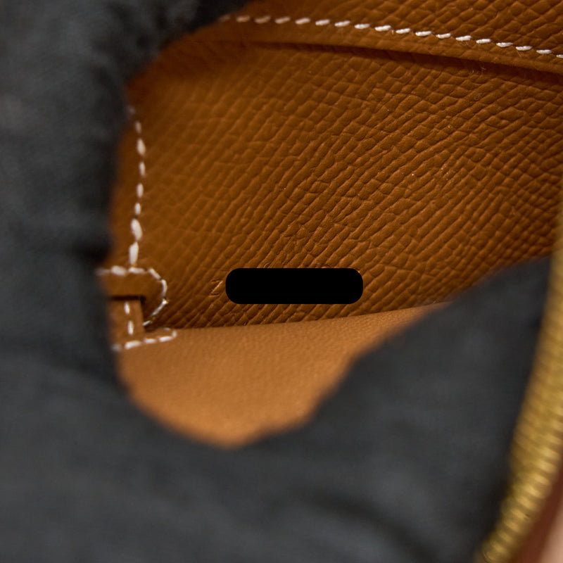 Hermes Kelly To Go Epsom Gold GHW Stamp Z