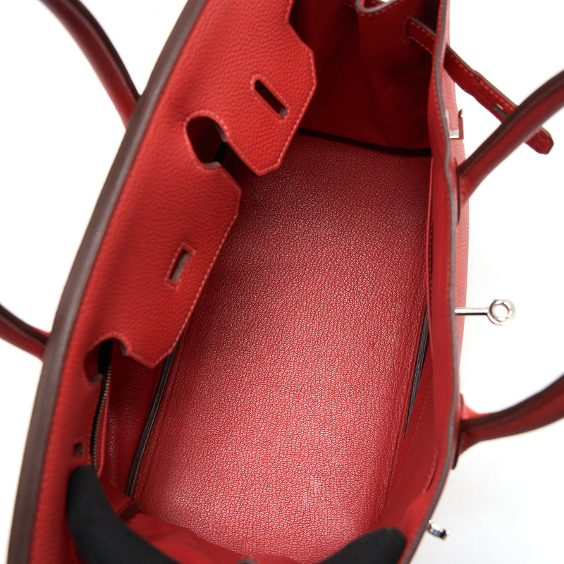 Hermes Birkin 30 Togo A5 Bougainvillier SHW Stamp Square R