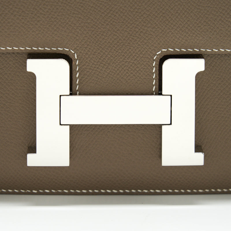 Hermes Constance 24 Epsom Etoupe SHW Stamp D
