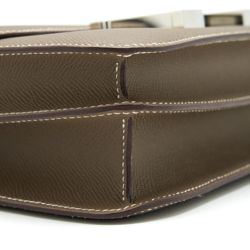 Hermes Constance 24 Epsom Etoupe SHW Stamp D
