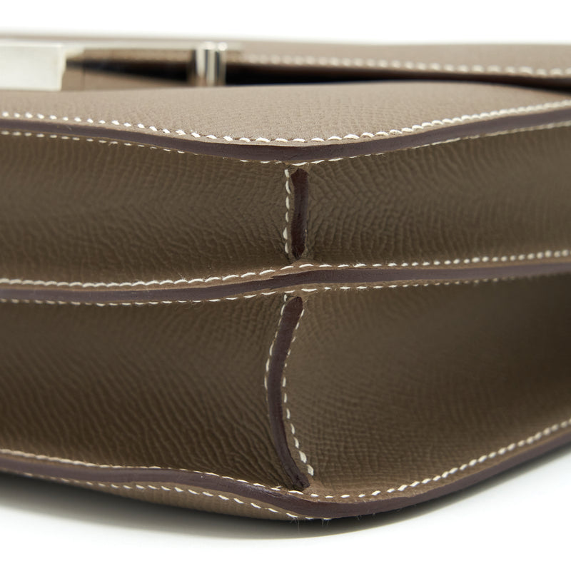 Hermes Constance 24 Epsom Etoupe SHW Stamp D