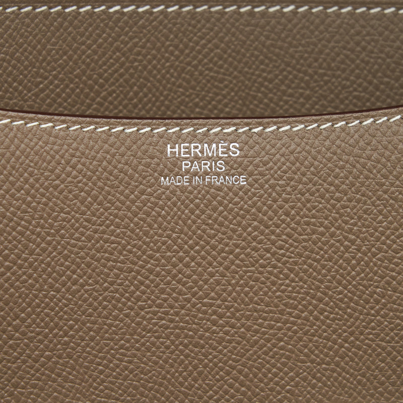 Hermes Constance 24 Epsom Etoupe SHW Stamp D