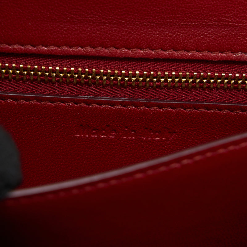 Celine Mini Box Calfskin Red GHW