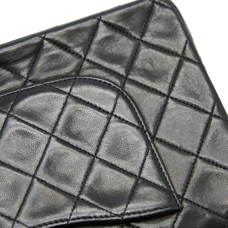 Chanel Vintage Classic Double Flap Bag Lambskin Black GHW