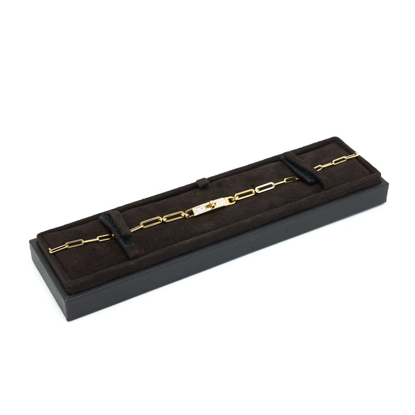 Hermes Kelly Chaine choker/Double Bracelet Yellow Gold Small Model
