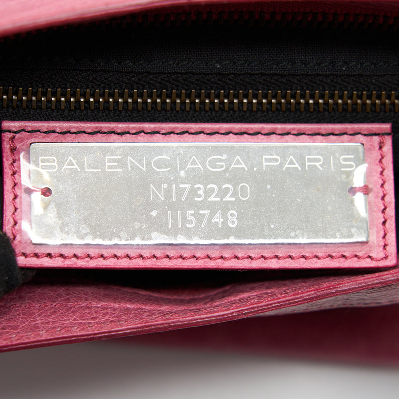 Balenciaga Classic City Bag Pink Ruthenium Hardware