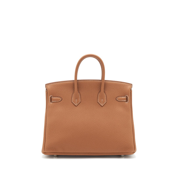 Hermes Birkin 25 Togo Gold SHW Stamp Y