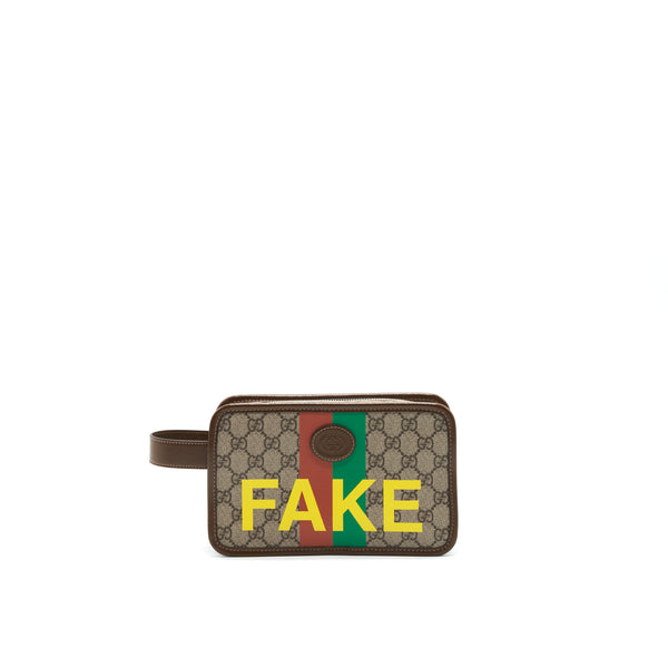 Gucci Not Fake Logo Pouch/ Clutch