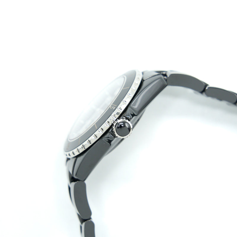 Chanel J12 Watch Calibre 12.1, 38mm Black Ceramic And Steel Self Winding Mechanical Movement