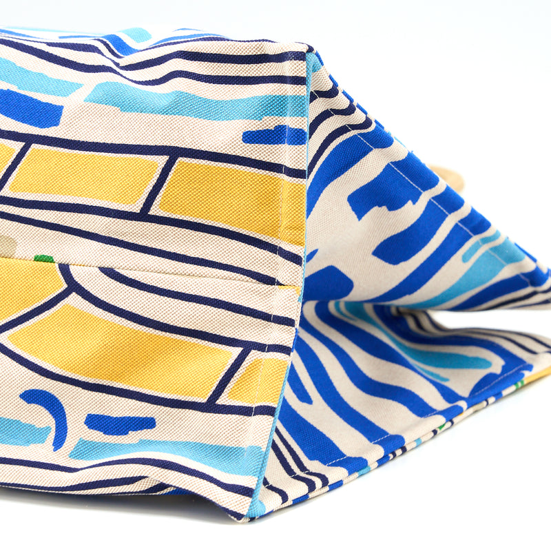 Hermes Farniente Beach Bag Cotton Rouge/Jaune