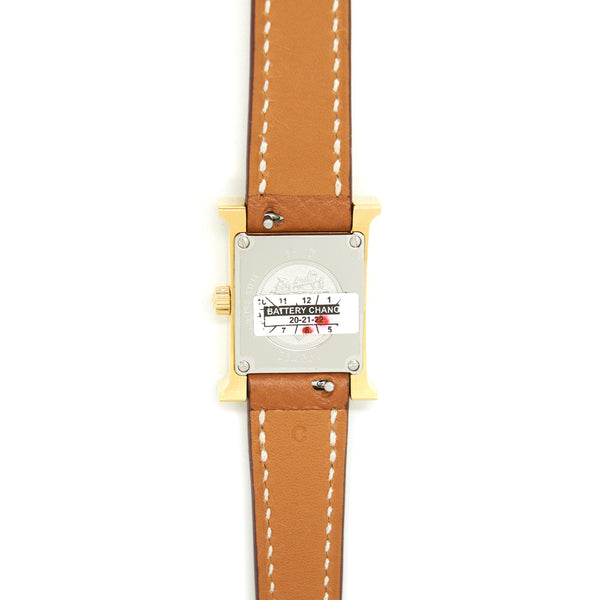 Hermes Heure H Watch 17.2×17.2 mm Epsom Leather Strap