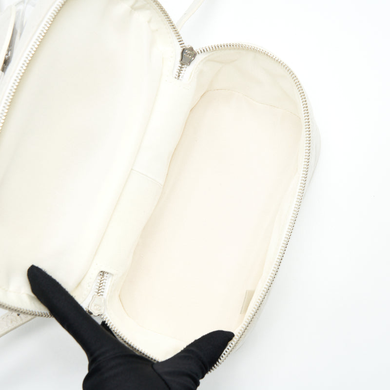 Chanel PVC Aquarium Backpack Aged Calfskin White SHW