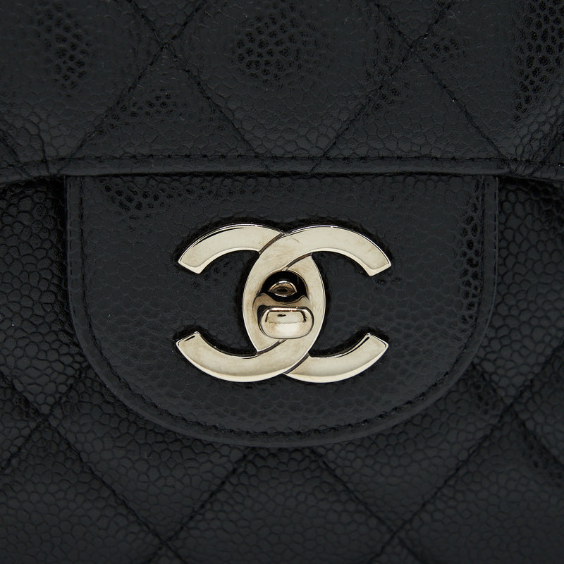 Chanel Jumbo Single Flap Bag Caviar Black SHW