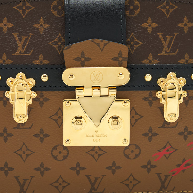 Louis Vuitton Trunk Clutch Bag Monogram Reverse Canvas year 2019