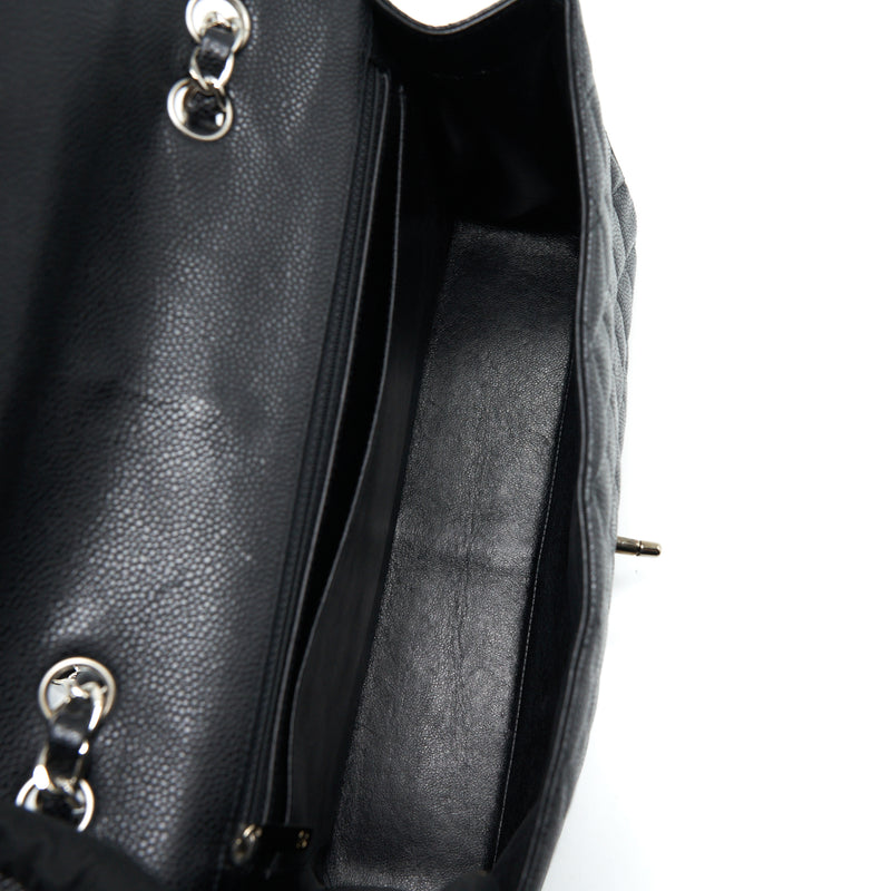 Chanel Jumbo Single Flap Bag Caviar Black SHW