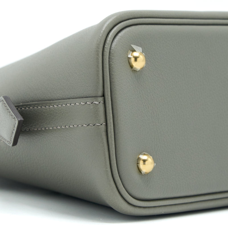 Hermes Bolide 25 Evercolor 0L Gris Meyer GHW Stamp U