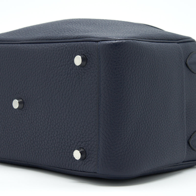 Hermes Lindy 26 Clemence Blue Nuit SHW Stamp U