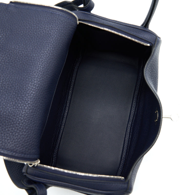 Hermes Lindy 26 Clemence Blue Nuit SHW Stamp U