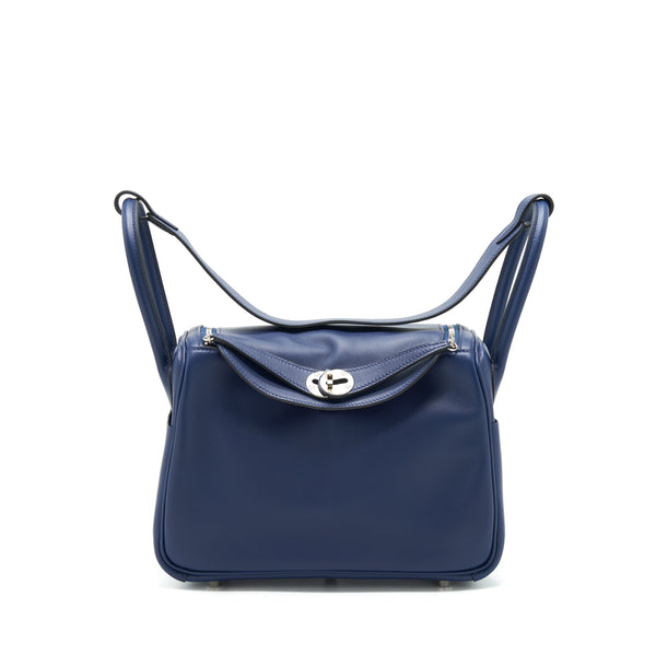 Hermes lindy 26 swift Navy SHW Stamp Y