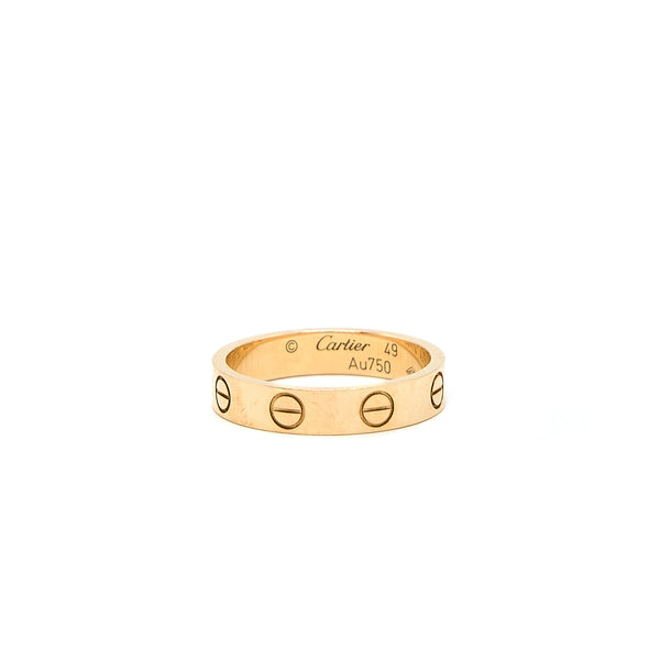 Cartier Size 49 Love Ring Rose Gold