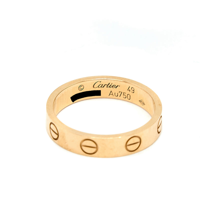 Cartier Size 49 Love Ring Rose Gold