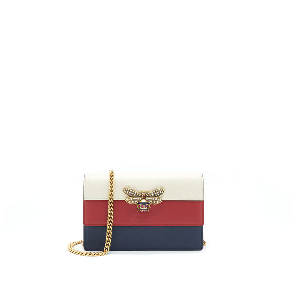 Gucci Bee Margaret Multicolour Wallet On Chain