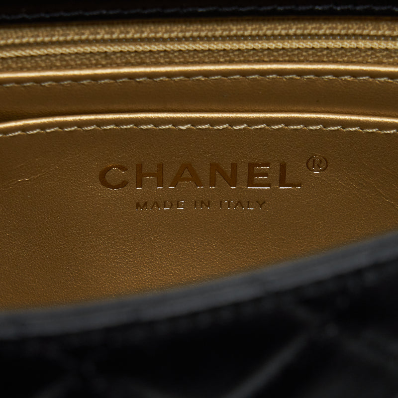 Chanel Pearl Crush Mini Square Lambskin Black Brushed GHW