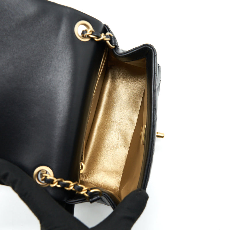 Chanel Pearl Crush Mini Square Lambskin Black Brushed GHW
