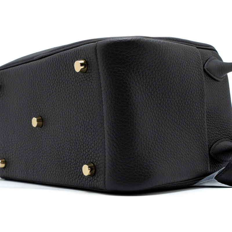 Hermes Lindy 26 Clemence Black GHW Stamp U