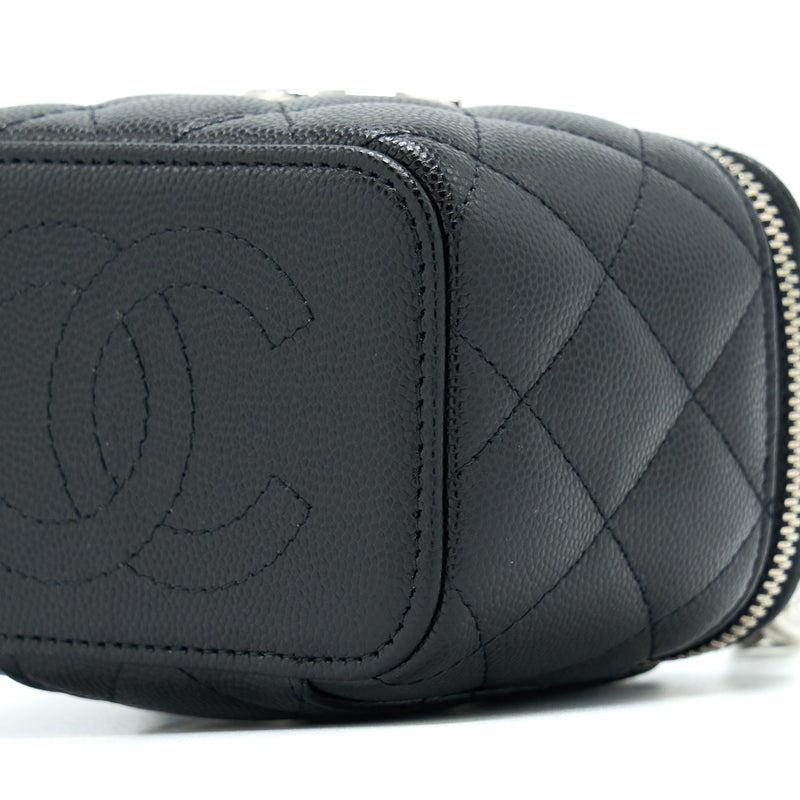 Chanel Mini Vanity With Giant Chain Caviar Black SHW
