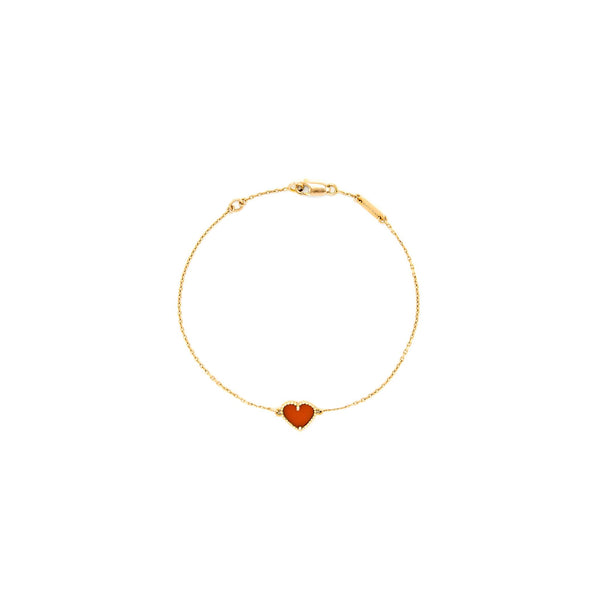 Van Cleef & Arpels Sweet Alhambra Heart Bracelet Rose Gold