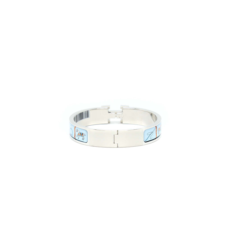Hermes Clic H Bracelet PM Orange Blue SHW
