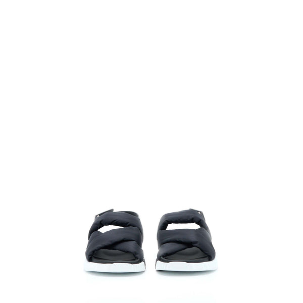 Hermes Size 38 Electric Sandals Nappa Black/White