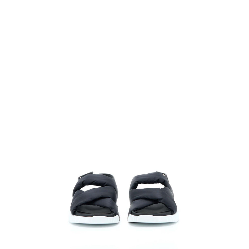 Hermes Size 38 Electric Sandals Nappa Black/White