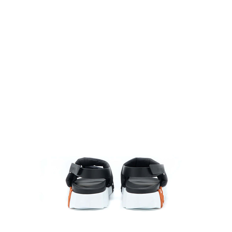 Hermes Size 38 Electric Sandals Nappa Black/White